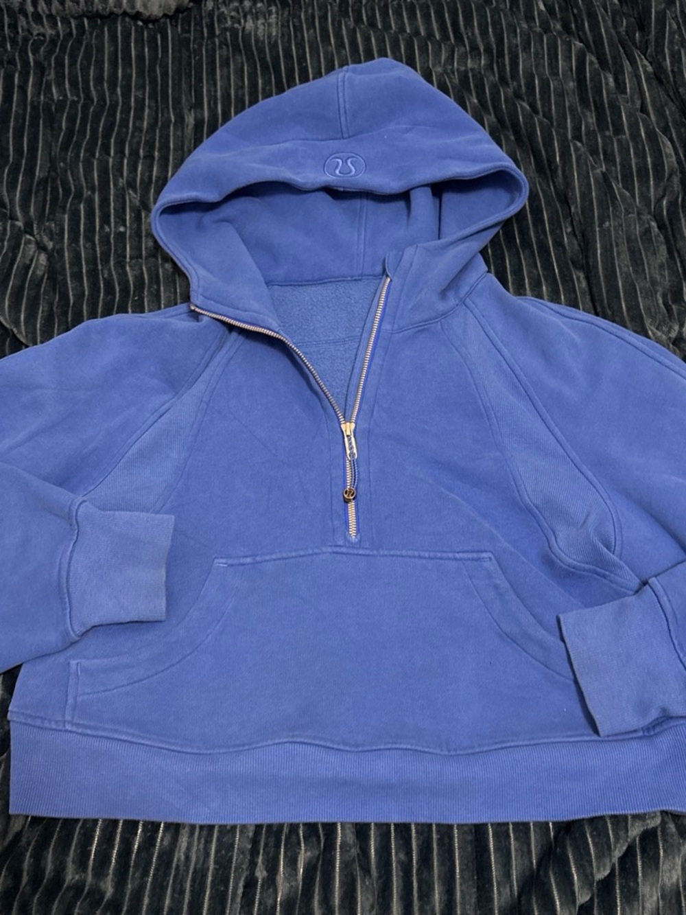 lululemon athletica Royal Blue Half-Zip Hoodie